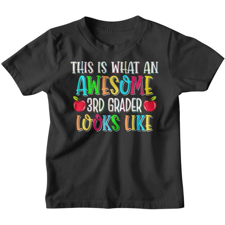 Awesome 3Rd Grader Looks Like Third Grade Back To School  Youth T-shirt