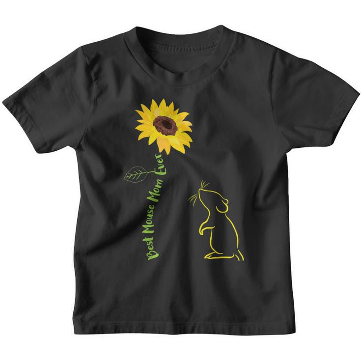 Best Mouse Mom Ever Sunflower Mouse Mama Mouse Mouse  Gift For Womens Gift For Women Youth T-shirt