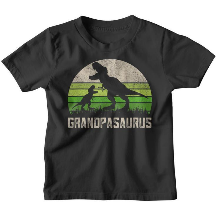 Fathers Day Grandpa  Grandpasaurus Dinosaur 1 Kid Rawr  Youth T-shirt