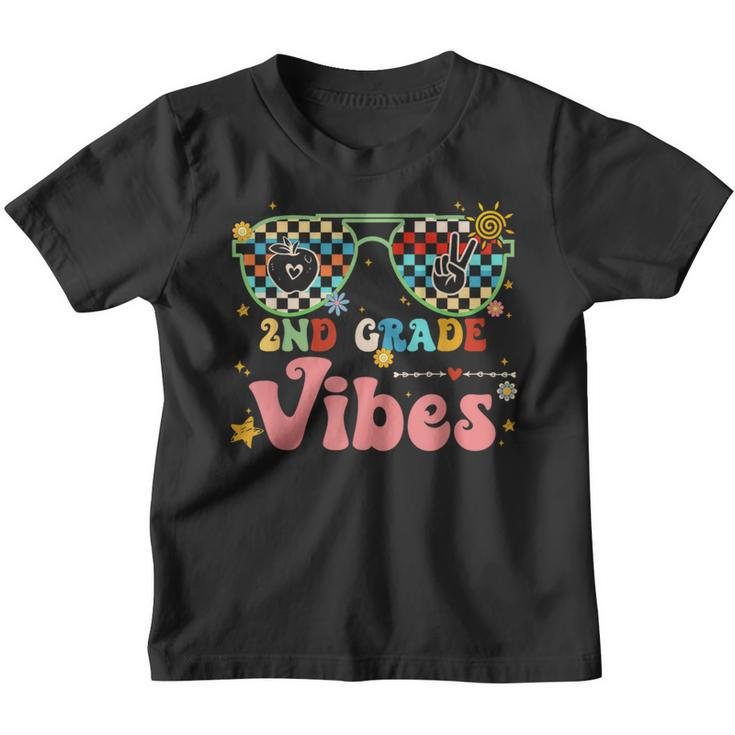 First Day Of 2Nd Grade Vibes Team Retro Back To School  Retro Gifts Youth T-shirt