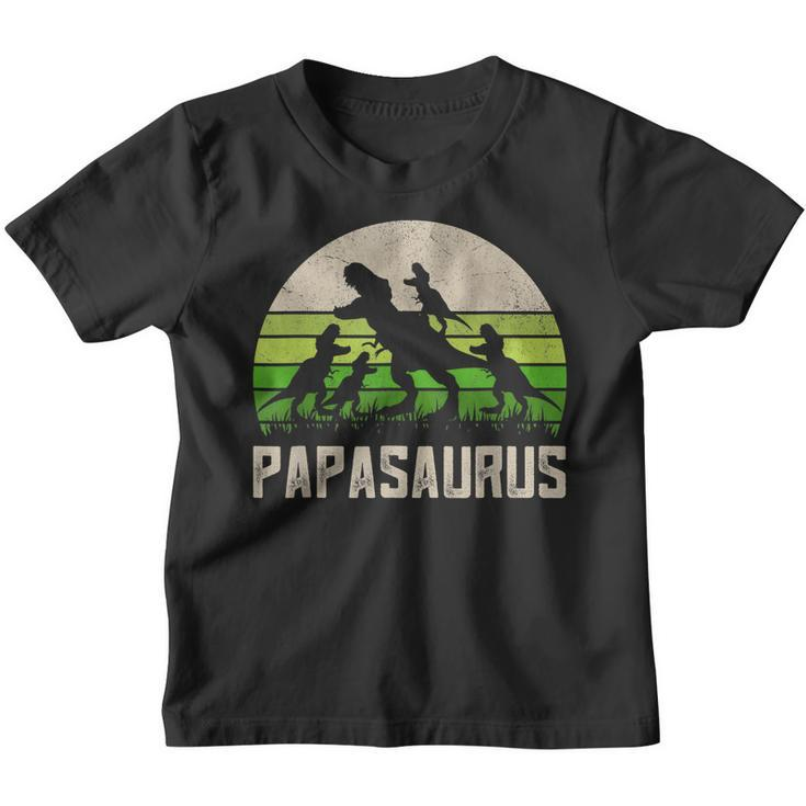 Funny Grandpa  Papasaurus Dinosaur 4 Kids Fathers Day  Youth T-shirt