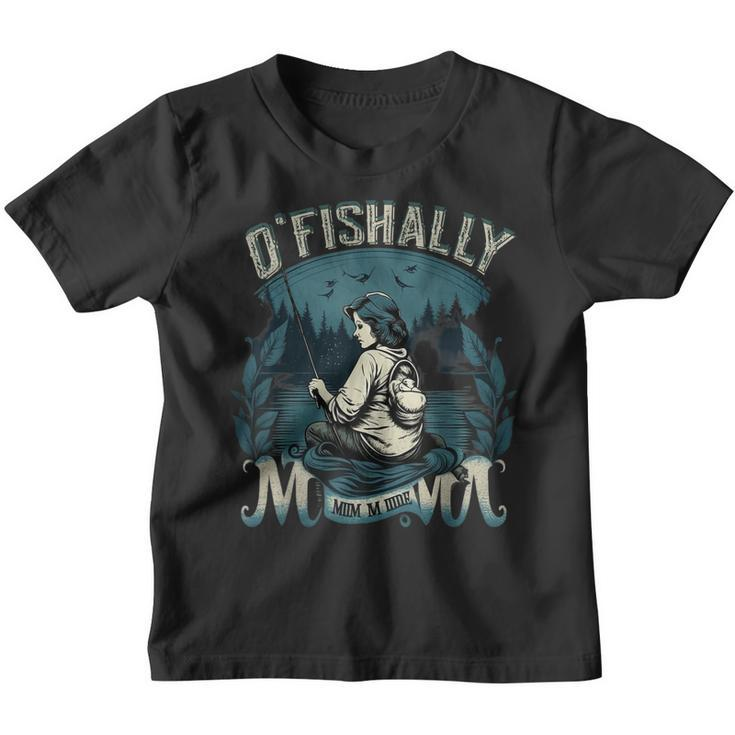 Funny Ofishally The Best Mama Fishing Rod Mommy Mothers Day  Gift For Women Youth T-shirt