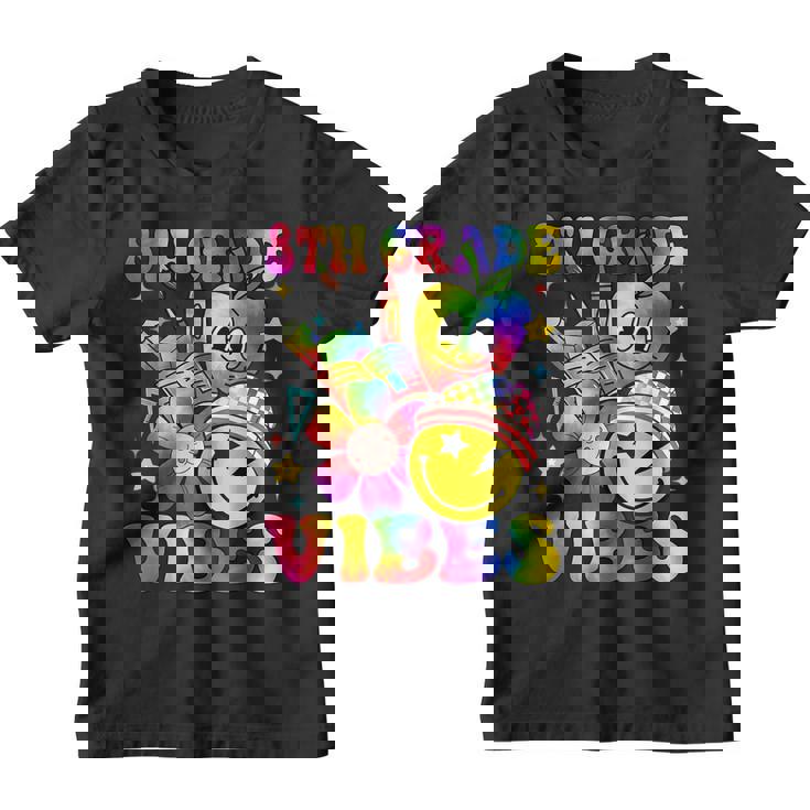 Groovy 8Th Grade Vibes Tie Dye Boys Girls Back To School  Groovy Gifts Youth T-shirt