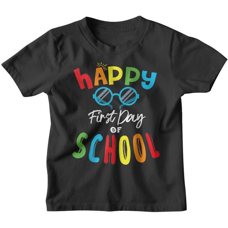 Happy First Day Of School Boys Girls Teachers Back To School  Youth T-shirt