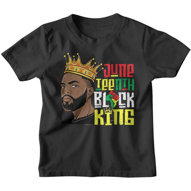 Junenth Black King Melanin Father Dad Men Son Dad Boys  Youth T-shirt
