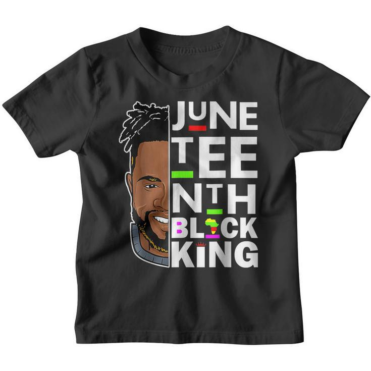 Junenth Black King Melanin Father Dad Men Son Dad Da Boys  Youth T-shirt