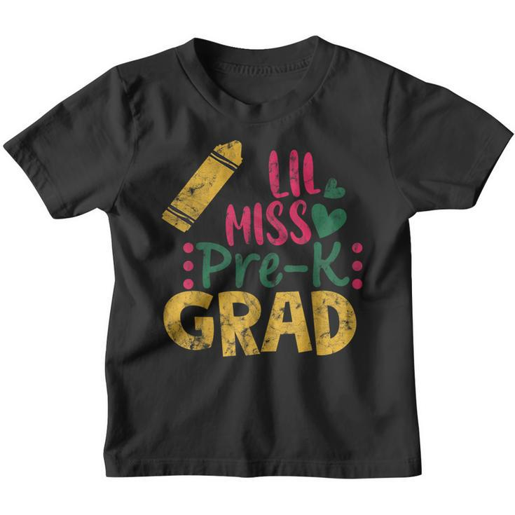 Lil Miss Pre K Grad Funny Preschool  Youth T-shirt