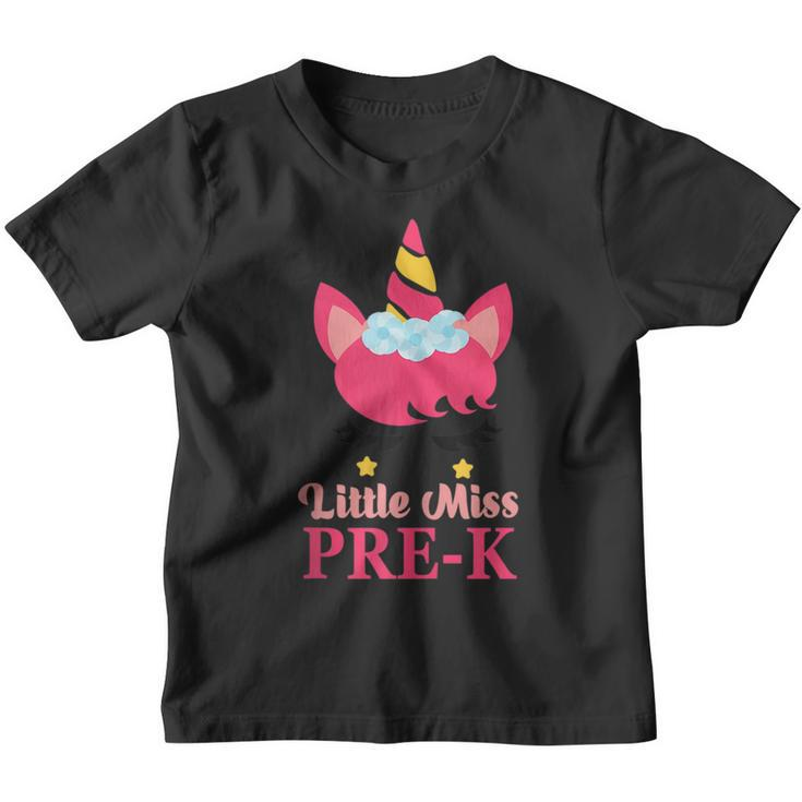 Little Miss Pre-K First Day Of School As Preschooler  Youth T-shirt