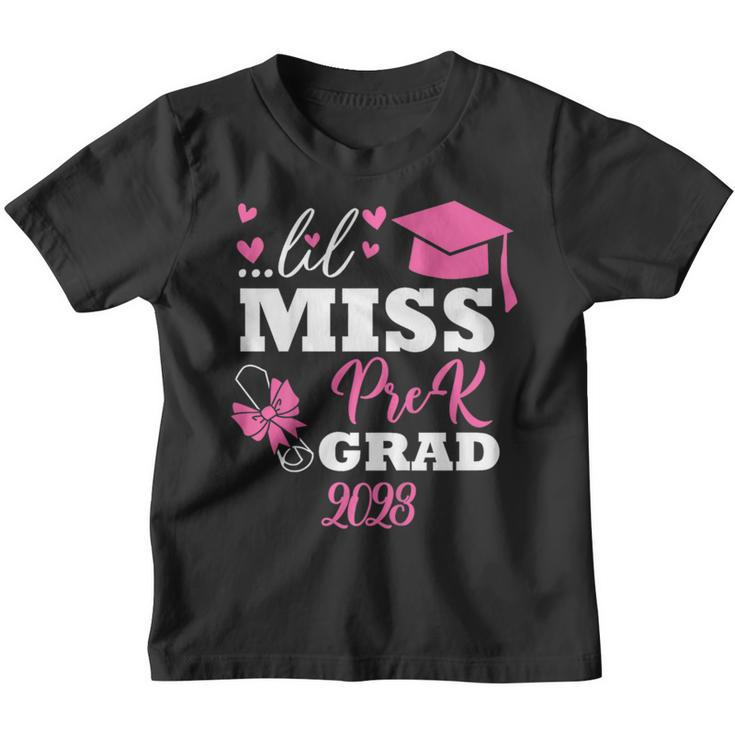 Little Miss Pre-K Grad Preschool Prek Graduation   Youth T-shirt
