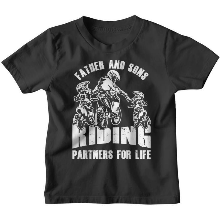 Motocross Dirt Bike Dad Motorcycle Ride Father Kids Gift  Youth T-shirt