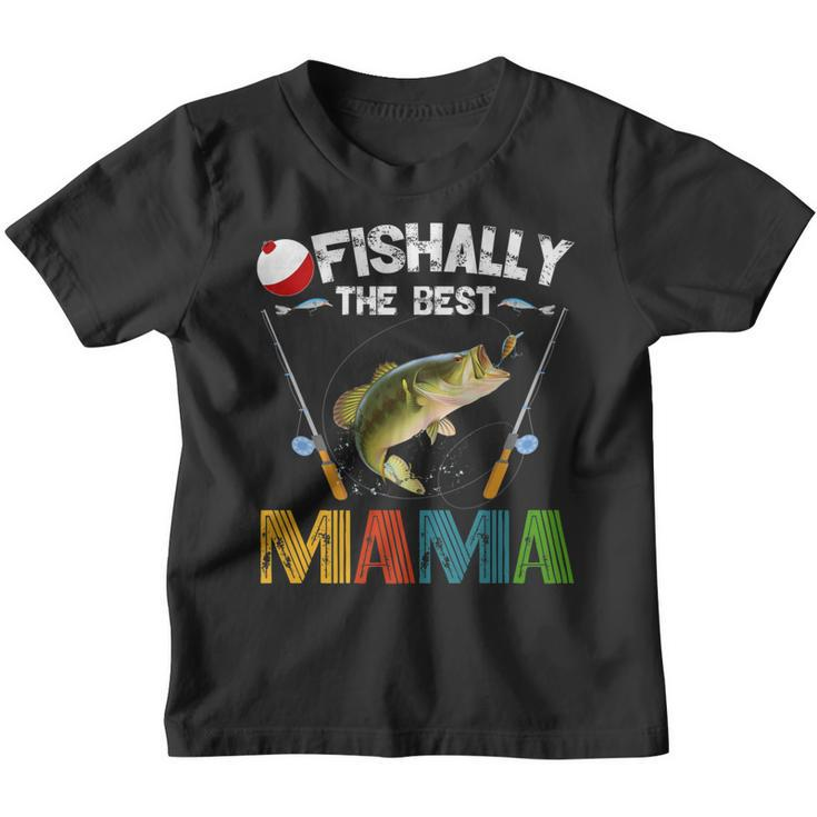 Ofishally The Best Mama Fishing Rod Mommy Funny Mothers Day   Gift For Women Youth T-shirt