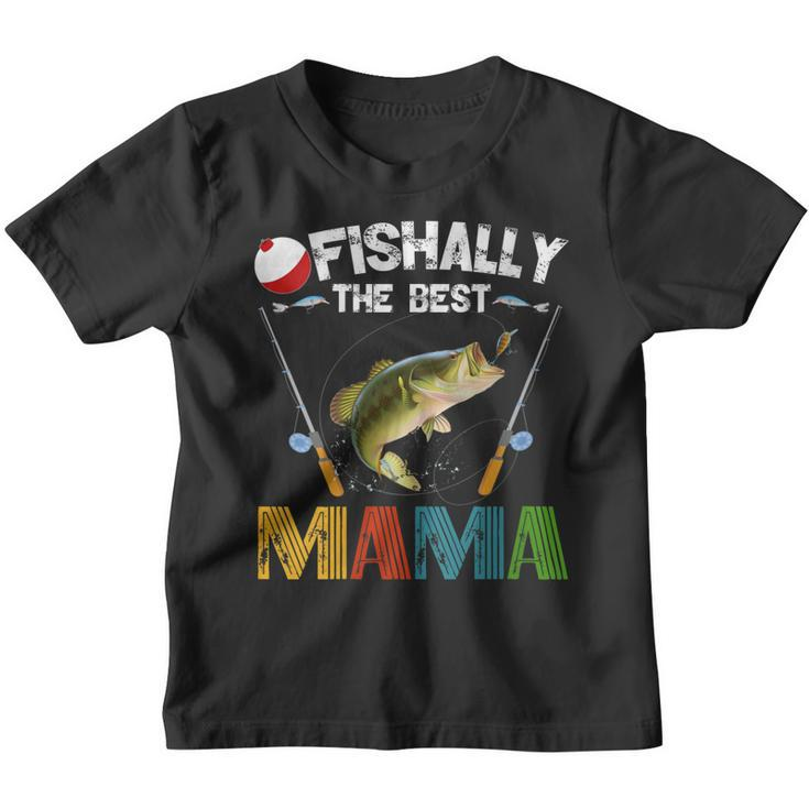Ofishally The Best Mama Fishing Rod Mommy Funny Mothers Day  Gift For Womens Gift For Women Youth T-shirt
