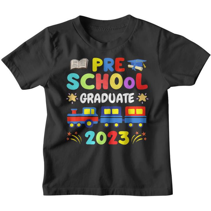 Pre School Graduate 2023 Pre K Class Of 2023 Train  Youth T-shirt