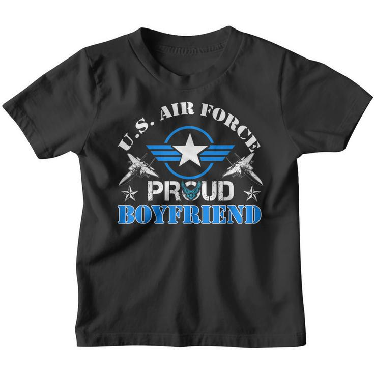 Proud Boyfriend Us Air Force  Usaf Veteran Gift  Youth T-shirt