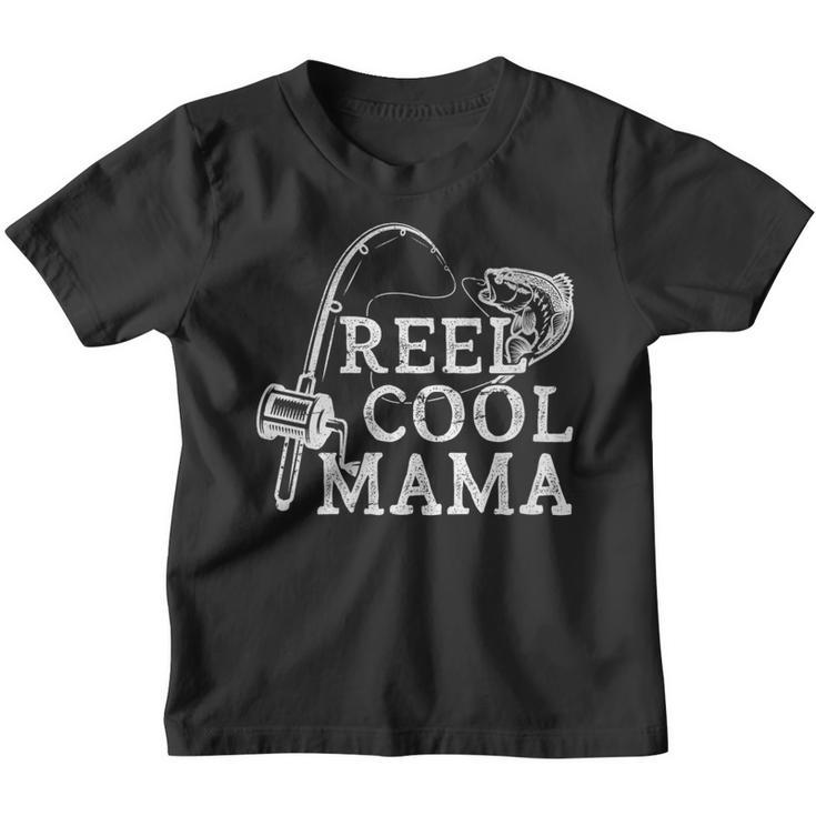 Retro Reel Cool Mama Fishing Fisher Mothers Day  Gift For Womens Gift For Women Youth T-shirt