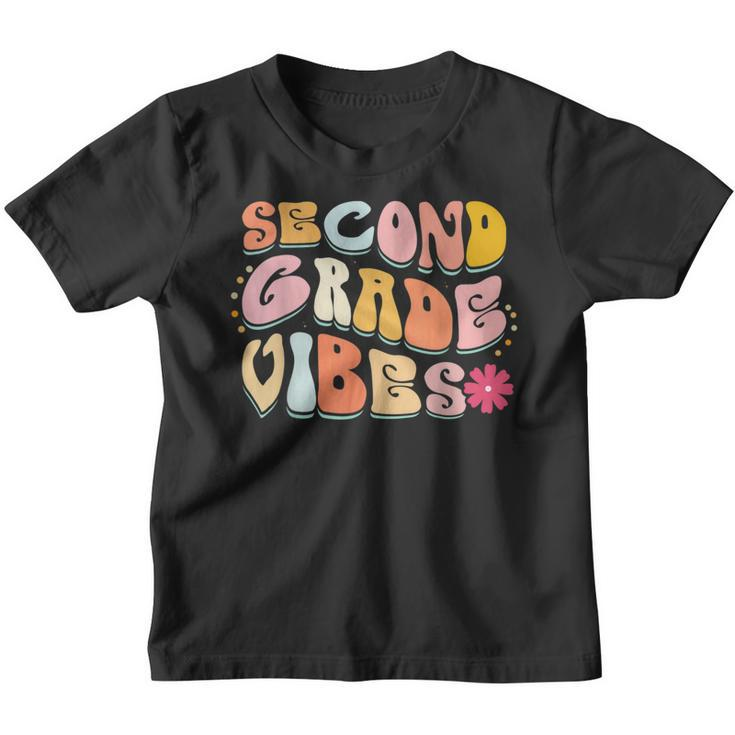 Second Grade Vibes Retro 2Nd Grade Team First Day Of School  Retro Gifts Youth T-shirt