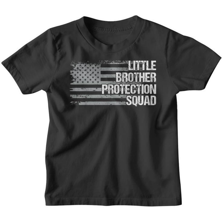 Security Brother Protection Squad Boys Dad Grandpa Us Flag  Youth T-shirt