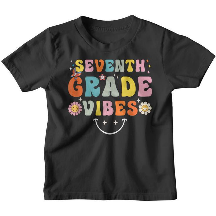 Seventh Grade Vibes Retro First Day Of School 7Th Grade Team  Retro Gifts Youth T-shirt