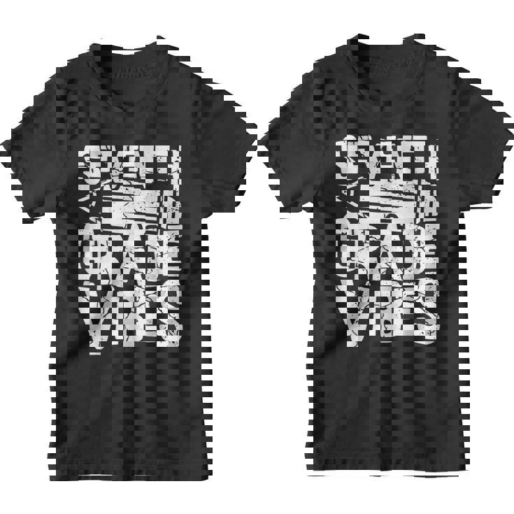 Seventh Grade Vibes Retro Vintage Great Vibes School Student Youth T-shirt