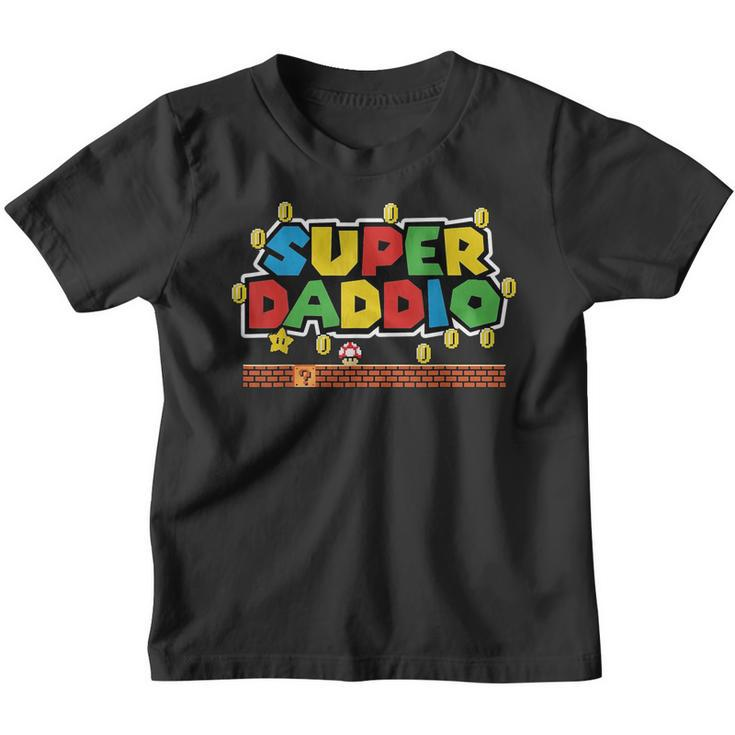 Superdaddio Funny Dad Daddy Father Video Game Lovers  Youth T-shirt