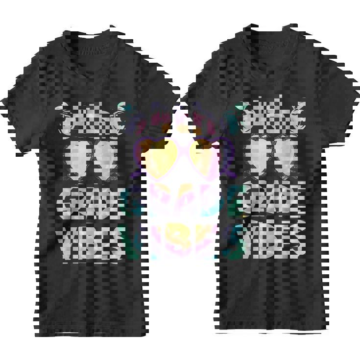 Tie Dye 4Th Grade Vibes Back To School Teacher Students  School Teacher Funny Gifts Youth T-shirt