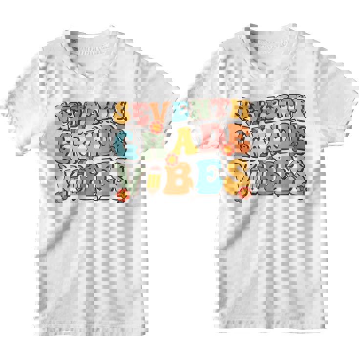 7Th Grade Vibes Back To School Retro 7Th Grade Teachers  Retro Gifts Youth T-shirt