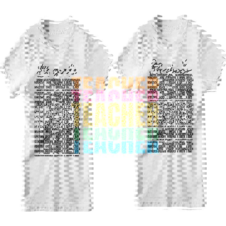 8Th Grade Teacher Leopard Print Back To School Eighth Grade  Gifts For Teacher Funny Gifts Youth T-shirt