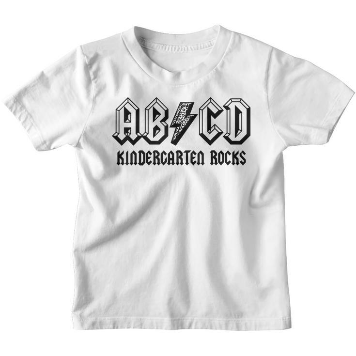 Abcd Rocks Back To School Kindergarten Rocks Funny Teacher  Gifts For Teacher Funny Gifts Youth T-shirt