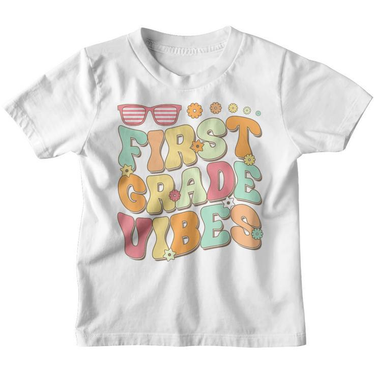 First Grade Vibes 1St Grade Team Retro 1St Day Of School  Youth T-shirt