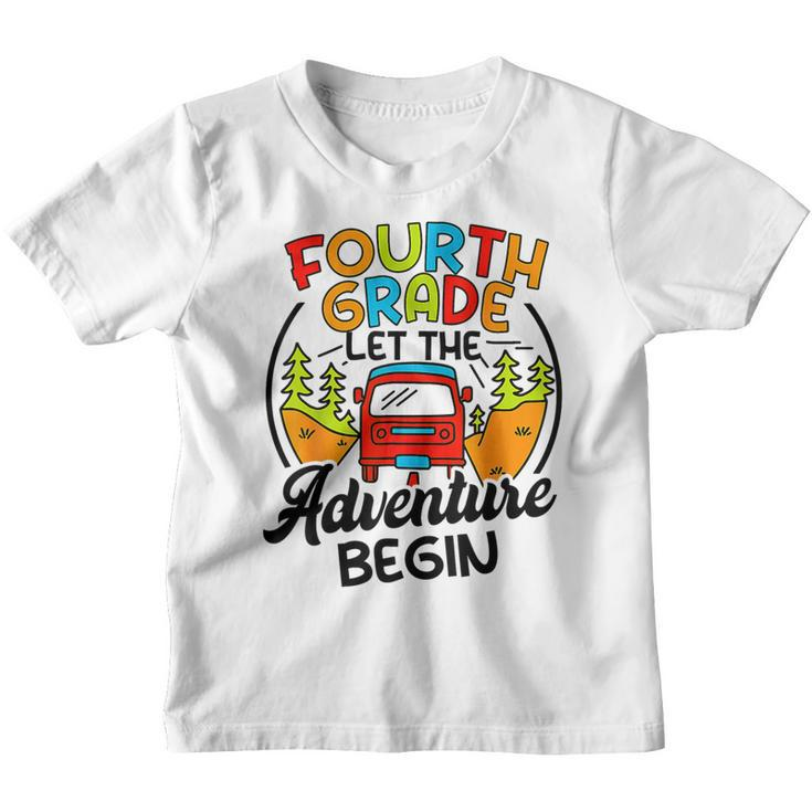 Fourth Grade First Day Of 4Th Grade Let The Adventure Begin  Youth T-shirt