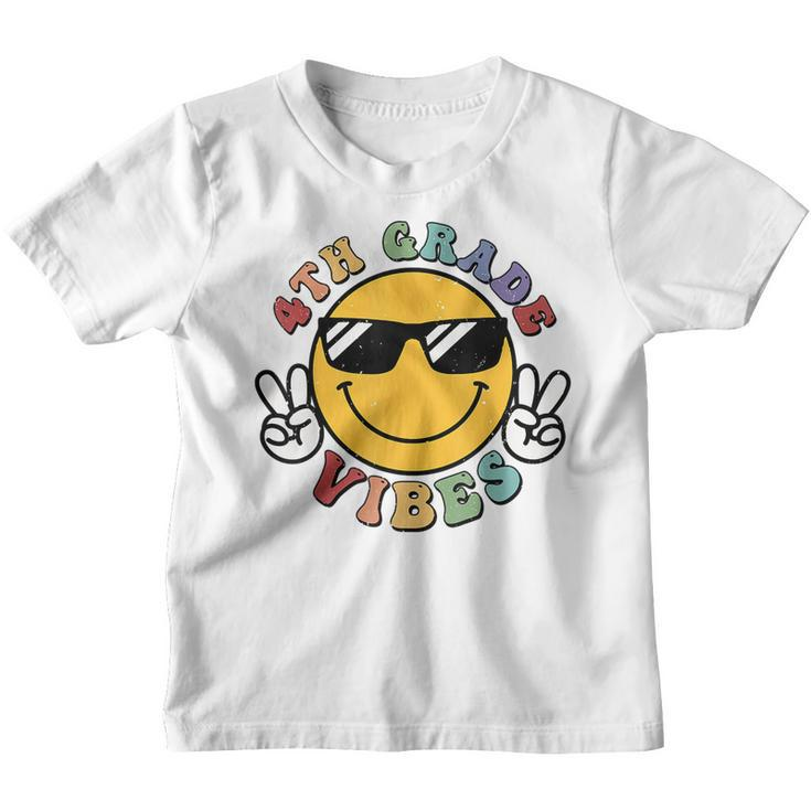 Fourth Grade Vibes Back To School 4Th Grade Teacher Boy Girl  Teacher Gifts Youth T-shirt