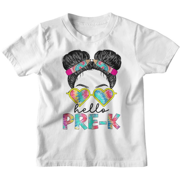 Hello Pre-K Little Miss Pre-K Daughter Back To School 2022  Funny Gifts For Daughter Youth T-shirt