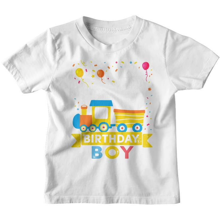 Kids 3 Year Old Birthday Boy Train 3Rd Birthday Boy  Youth T-shirt