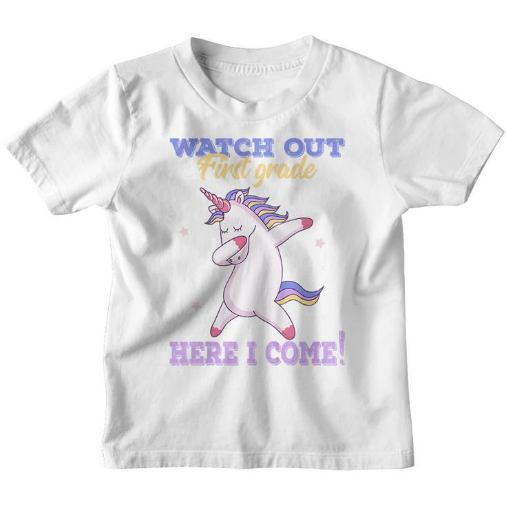 Kids First Grade  Watch Out First Grade Here I Come  Youth T-shirt