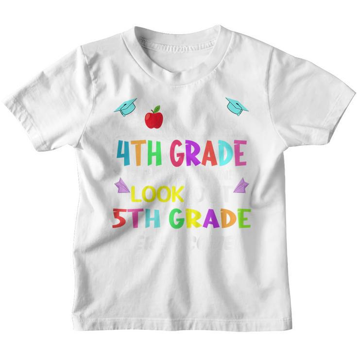 Kids So Long 4Th Grade 5Th Grade Here I Come 4Th Grade Graduation  Youth T-shirt