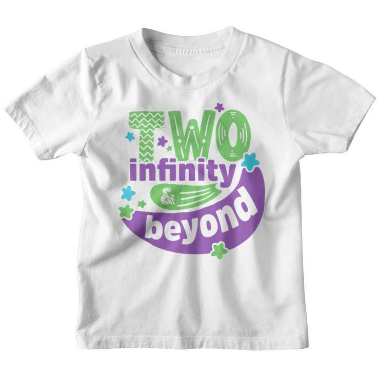Kids Two Infinity N Beyond 2Nd Birthday Children Toddler Baby Boy  Youth T-shirt