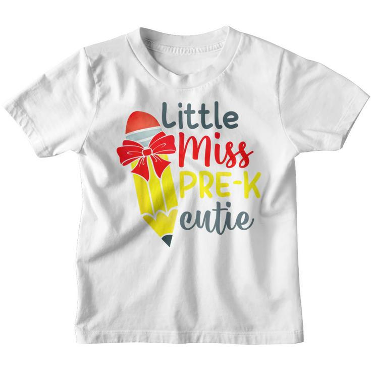 Little Miss Pre-K Cutie Pencil School Students  Youth T-shirt