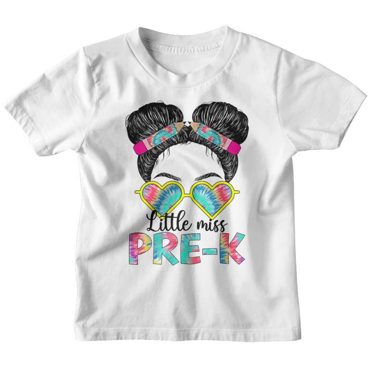 Little Miss Pre-K Girls Back To School 2022 Pre-K Preschool   Youth T-shirt