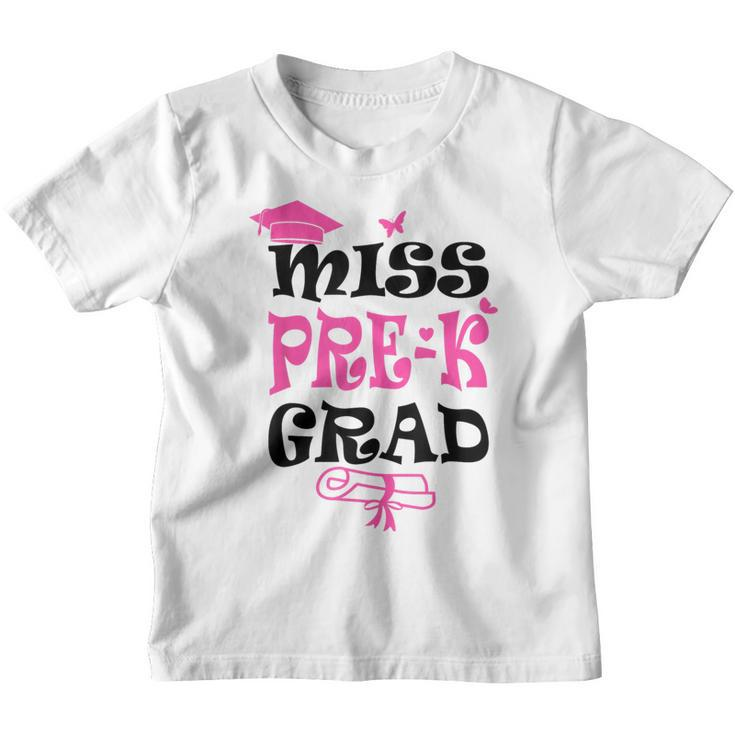 Miss Pre K Grad Girl Cute 2023 Preschool Daughter Graduation  Daughter Gifts Youth T-shirt