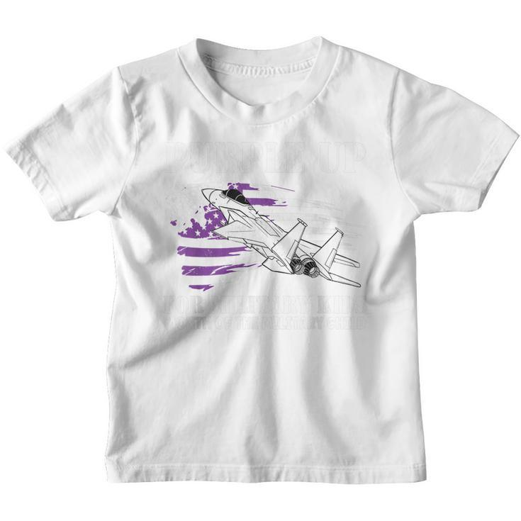 Purple Up For Military Kids Air Force Military Child Month  Youth T-shirt