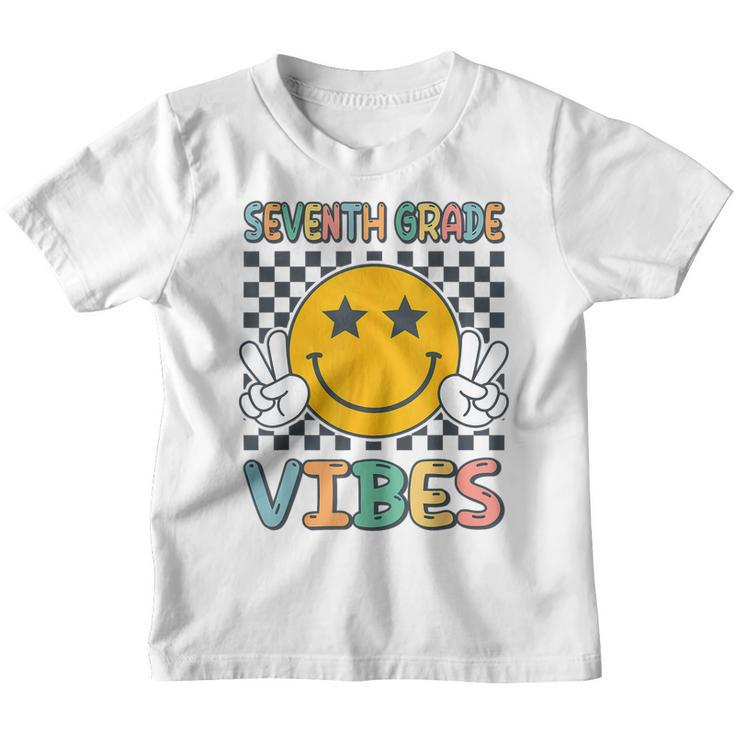 Seventh Grade Vibes Retro Teacher 1St Day Of School  Gifts For Teacher Funny Gifts Youth T-shirt