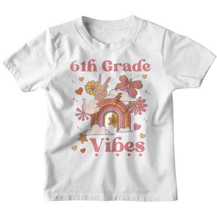Sixth Grade Vibes Retro 6Th Grade Back To School First Day  Retro Gifts Youth T-shirt