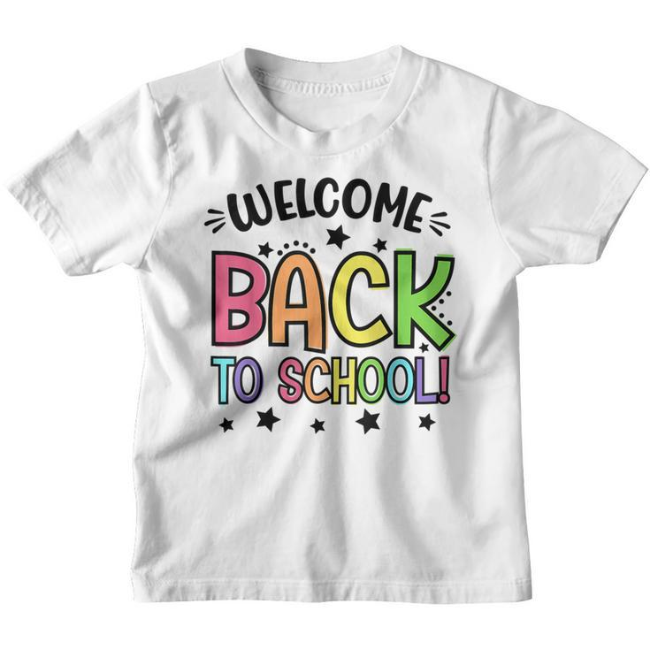 Welcome Back To School White For Teacher & Students Women  Gifts For Teacher Funny Gifts Youth T-shirt