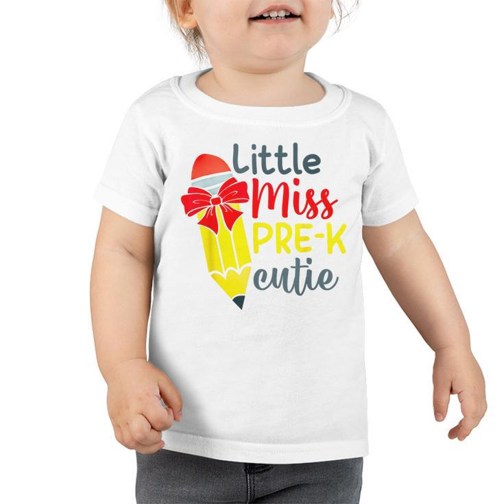 Little Miss Pre-K Cutie Pencil School Students  Toddler Tshirt