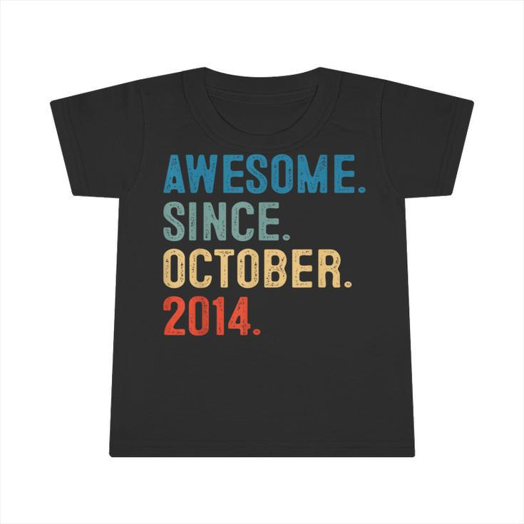 9 Year Old 9Th Birthday Boy Awesome Since October 2014 Infant Tshirt