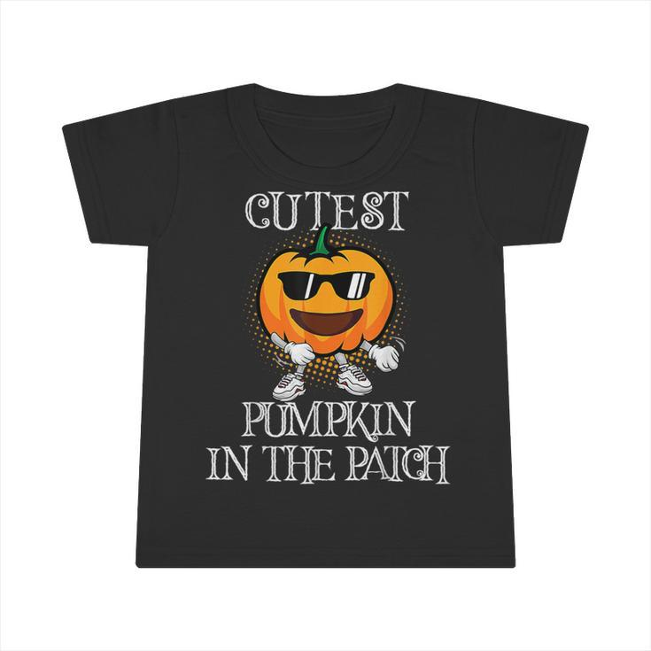 Cutest Pumpkin In The Patch Halloween Boys Toddlers Infant Tshirt