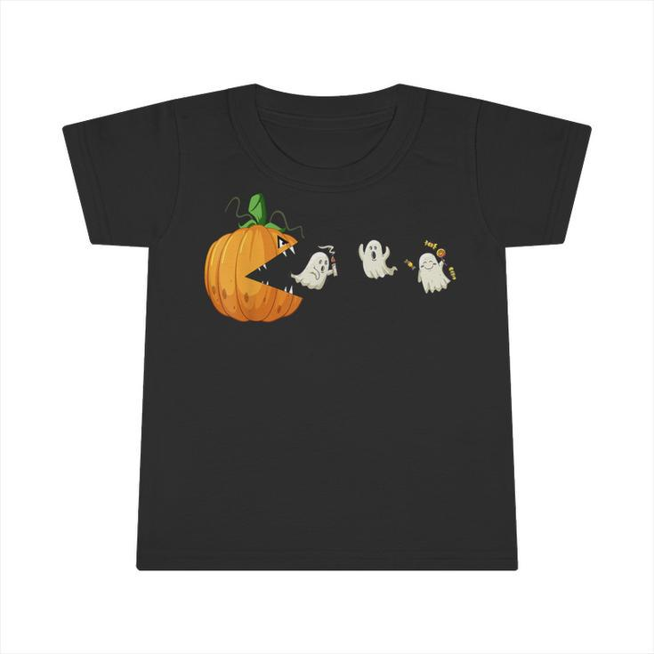 Halloween Scary Pumpkin Ghosts Creepy Halloween Gamer Infant Tshirt