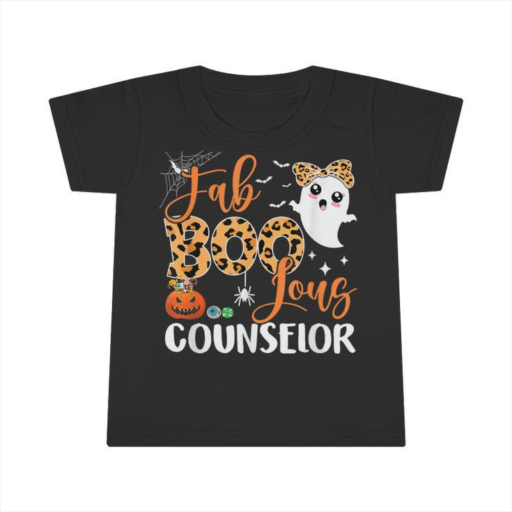 Leopard Fab Boo Lous Counselor School Ghost Halloween Infant Tshirt