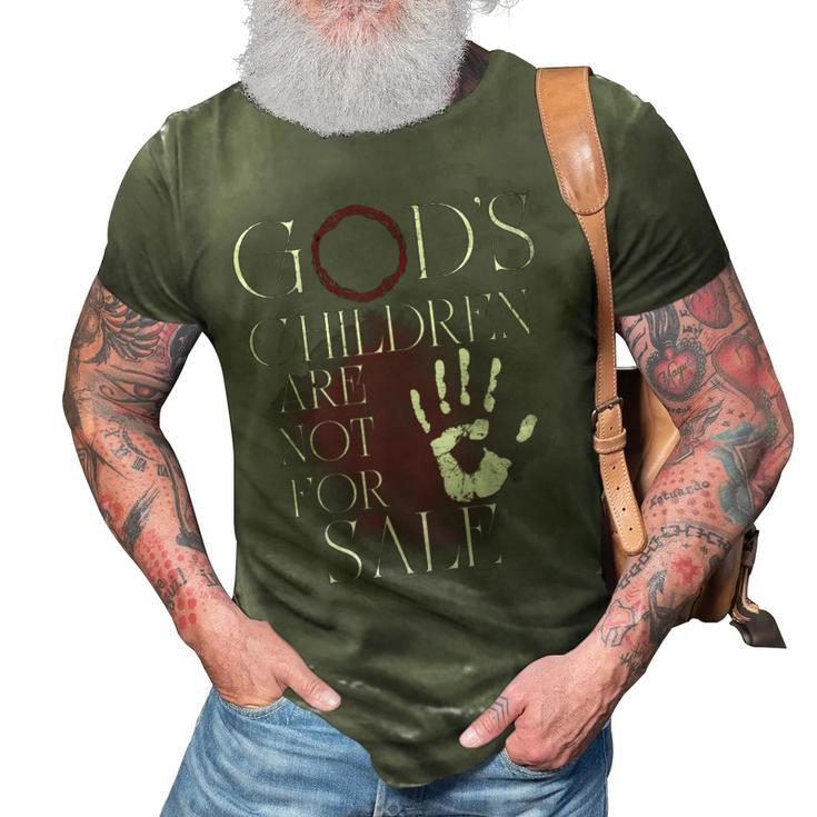 Gods Children Are Not For Sale For Children Family 3D Print Casual Tshirt