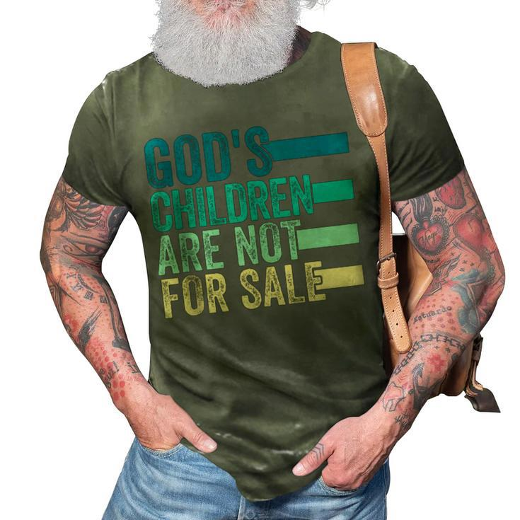 Gods Children Are Not For Sale Funny Quote 3D Print Casual Tshirt
